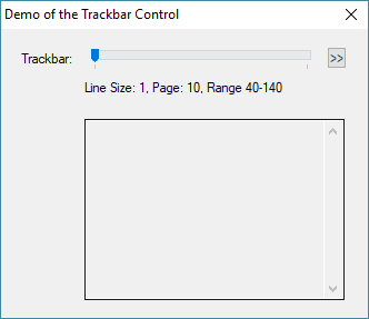 Dailog with Trackbar Control