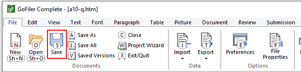 Function menu shortcuts shown by pressing keys after Alt