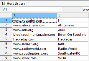 Example hostlist