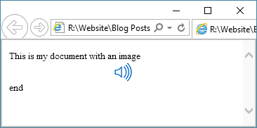 A return copy example when viewed in a browser.